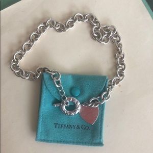 Heart tag Toggle Necklace